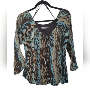 Signature by Larry Levine Blouse   Size M